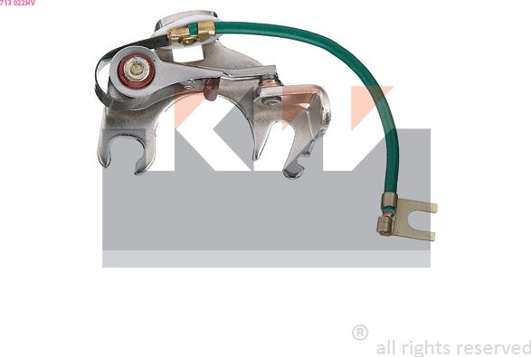 KW 713 022HV - Контактна група, розподільник запалювання autozip.com.ua
