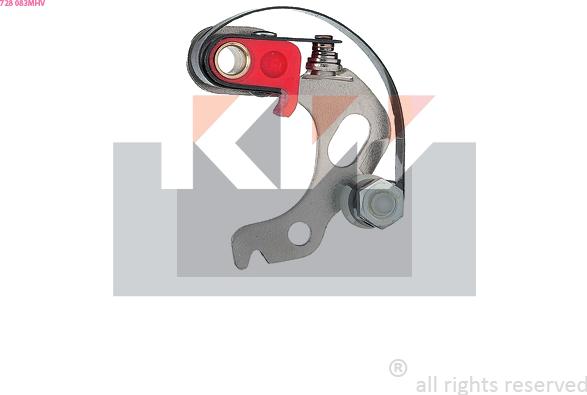 KW 728 083MHV - Контактна група, розподільник запалювання autozip.com.ua