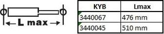 KYB 3440067 - Амортизатор autozip.com.ua