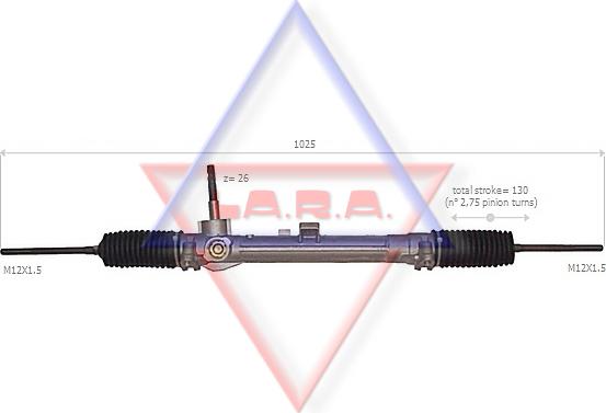 LA.R.A. 190047 - Рульовий механізм, рейка autozip.com.ua