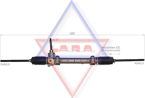 LA.R.A. 190055 - Рульовий механізм, рейка autozip.com.ua