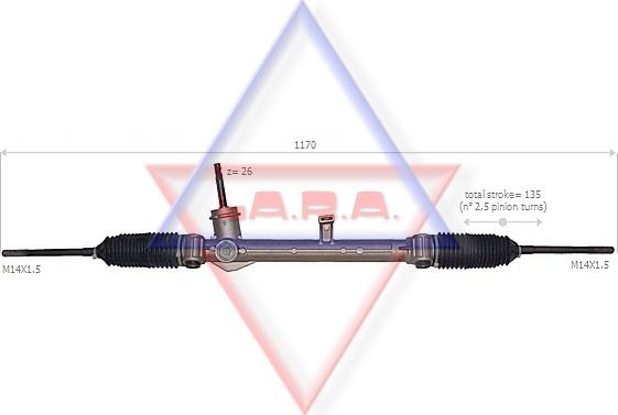 LA.R.A. 190056 - Рульовий механізм, рейка autozip.com.ua