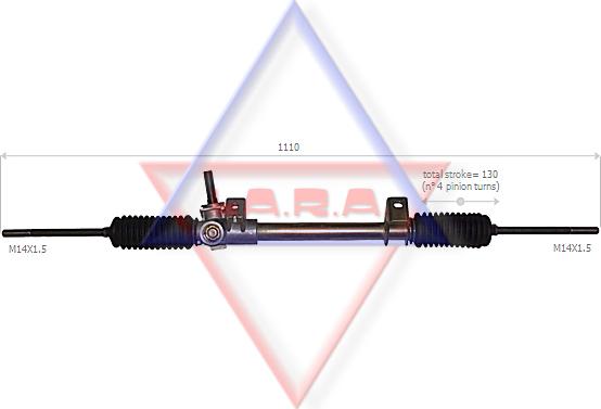 LA.R.A. 310042 - Рульовий механізм, рейка autozip.com.ua