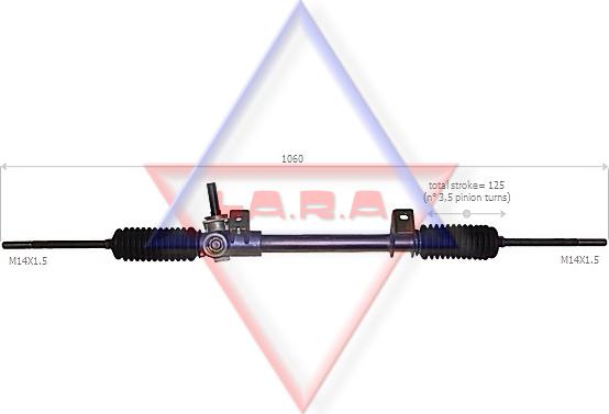 LA.R.A. 310015 - Рульовий механізм, рейка autozip.com.ua