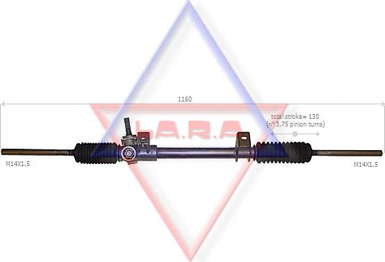 LA.R.A. 310026 - Рульовий механізм, рейка autozip.com.ua