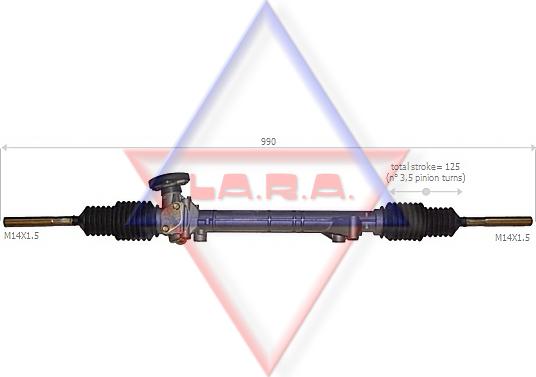 LA.R.A. 310023 - Рульовий механізм, рейка autozip.com.ua