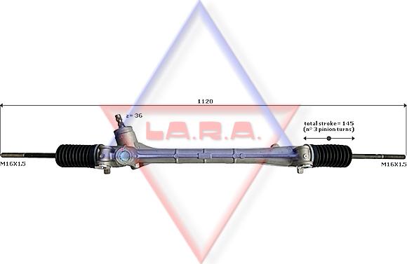 LA.R.A. 370014 - Рульовий механізм, рейка autozip.com.ua