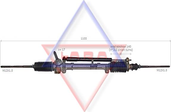 LA.R.A. 240004 - Рульовий механізм, рейка autozip.com.ua