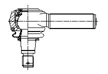 Lemförder 040 190 019 616 - Наконечник рульової тяги, кульовий шарнір autozip.com.ua