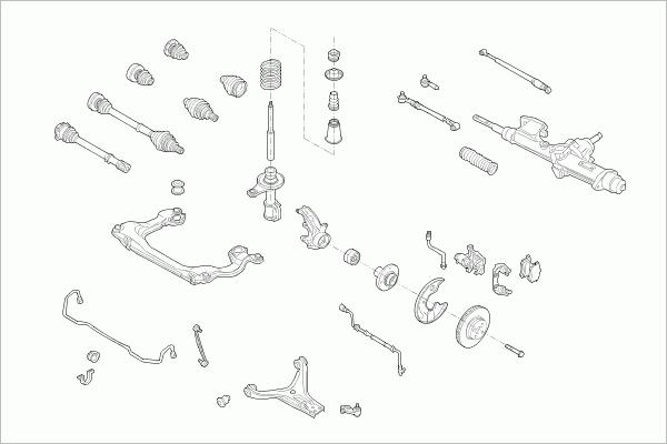 Lemförder AUDI-80B4-FL015 - Рульове управління autozip.com.ua