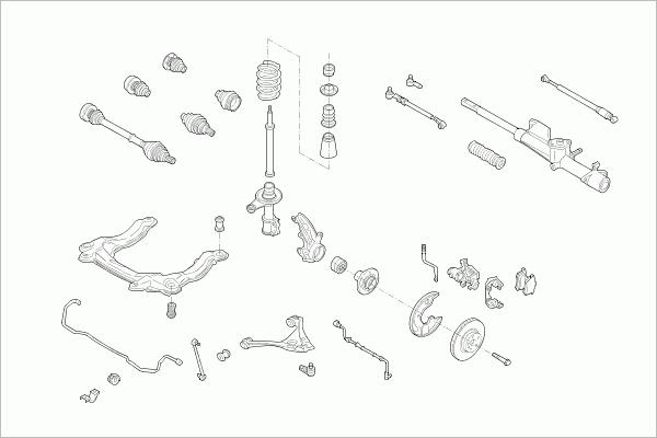 LEMFÖRDER AUDI-80B3-FL010 - Рульове управління autozip.com.ua