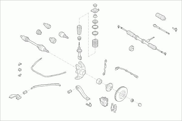 Lemförder OPEL-COMBO-FL001 - Рульове управління autozip.com.ua