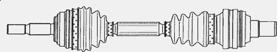 LÖBRO 303458 - Приводний вал autozip.com.ua
