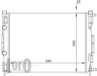Loro 042-017-0029 - Радіатор, охолодження двигуна autozip.com.ua