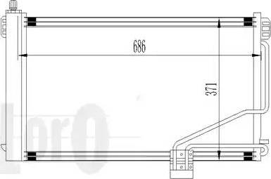 Loro 054-016-0014 - Конденсатор, кондиціонер autozip.com.ua