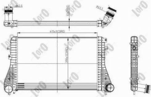 Loro 053-018-0013 - Интеркулер autozip.com.ua