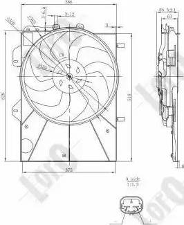 Loro 009-014-0013 - Вентилятор, охолодження двигуна autozip.com.ua