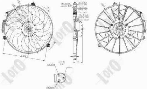 Loro 004-014-0002 - Вентилятор, охолодження двигуна autozip.com.ua