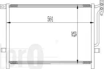 Loro 004-016-0008 - Конденсатор, кондиціонер autozip.com.ua
