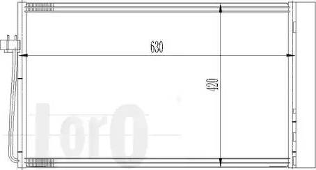 Loro 004-016-0018 - Конденсатор, кондиціонер autozip.com.ua