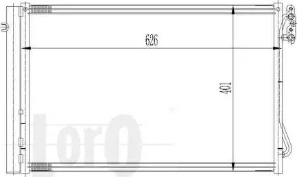 Loro 004-016-0021 - Конденсатор, кондиціонер autozip.com.ua