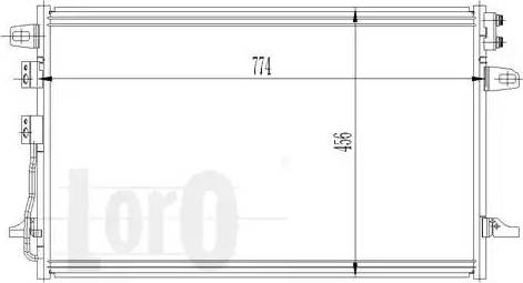 Loro 008-016-0006 - Конденсатор, кондиціонер autozip.com.ua