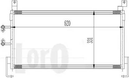Loro 008-016-0001 - Конденсатор, кондиціонер autozip.com.ua