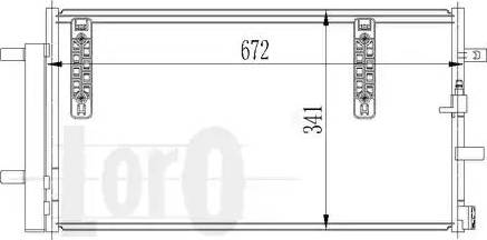 Loro 003-016-0021 - Конденсатор, кондиціонер autozip.com.ua