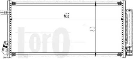 Loro 016-016-0031 - Конденсатор, кондиціонер autozip.com.ua