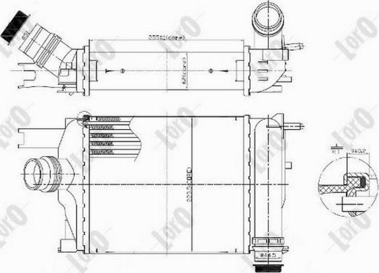 Loro 010-018-0005 - Интеркулер autozip.com.ua