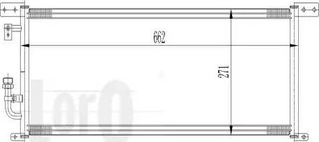 Loro 017-016-0003 - Конденсатор, кондиціонер autozip.com.ua