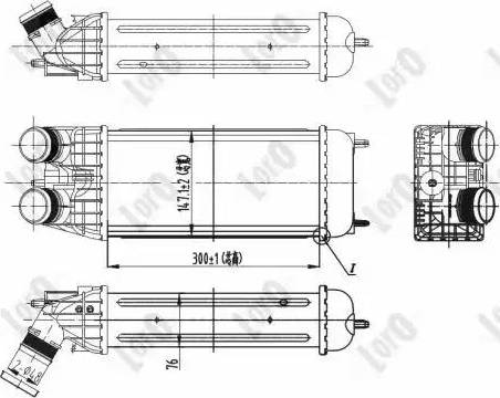 Loro 038-018-0004 - Интеркулер autozip.com.ua