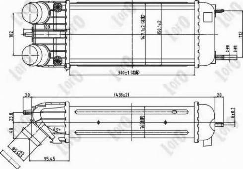 Loro 038-018-0003 - Интеркулер autozip.com.ua