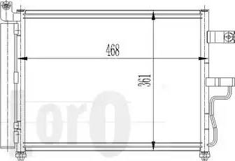 Loro 033-016-0010 - Конденсатор, кондиціонер autozip.com.ua