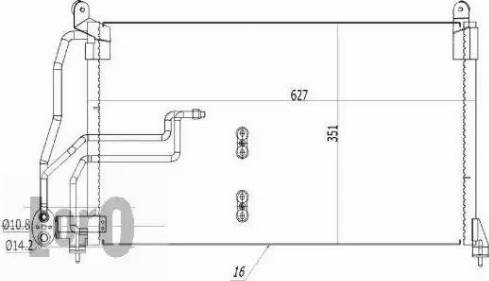 Loro 037-016-0043 - Конденсатор, кондиціонер autozip.com.ua