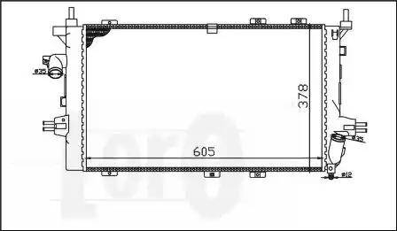 Loro 037-017-0069 - Радіатор, охолодження двигуна autozip.com.ua