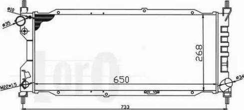 Loro 037-017-0010 - Радіатор, охолодження двигуна autozip.com.ua