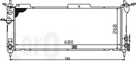 Loro 037-017-0012 - Радіатор, охолодження двигуна autozip.com.ua