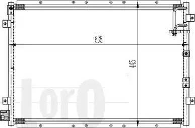 Loro 024-016-0004 - Конденсатор, кондиціонер autozip.com.ua