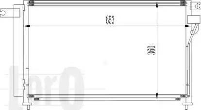 Loro 024-016-0008 - Конденсатор, кондиціонер autozip.com.ua