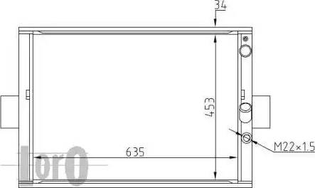 Loro 022-017-0005 - Радіатор, охолодження двигуна autozip.com.ua
