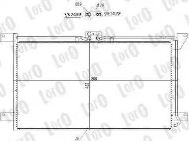 Loro T16-07-006 - Конденсатор, кондиціонер autozip.com.ua