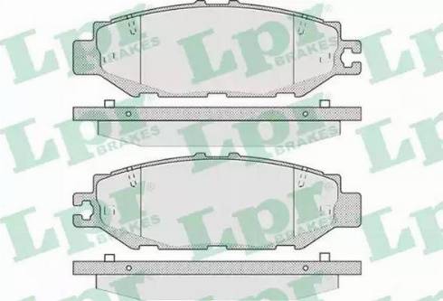 LPR 05P939 - Гальмівні колодки, дискові гальма autozip.com.ua