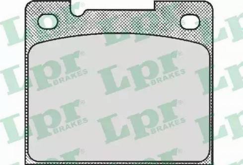 LPR 05P438 - Гальмівні колодки, дискові гальма autozip.com.ua
