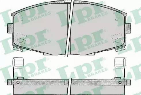 LPR 05P065 - Гальмівні колодки, дискові гальма autozip.com.ua