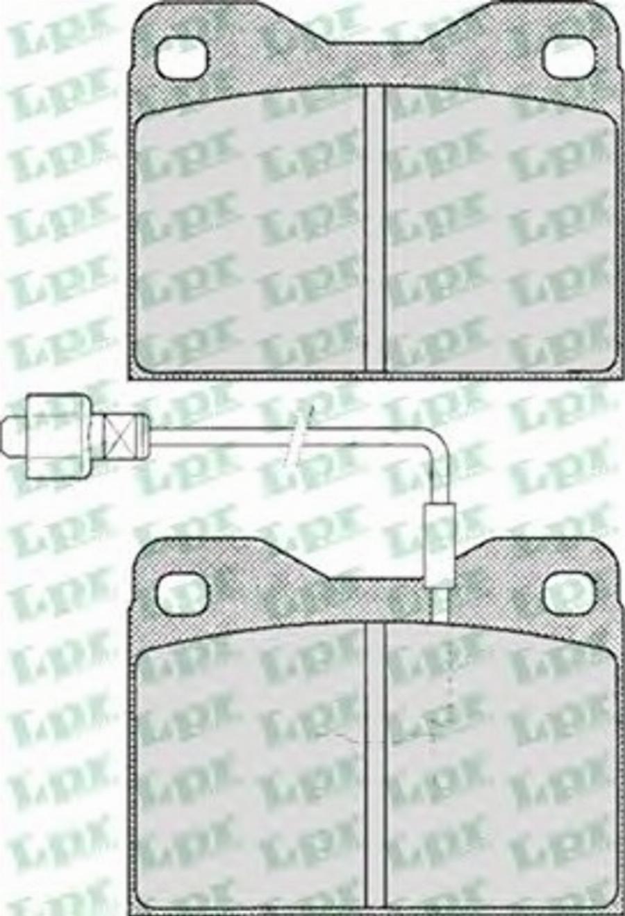 LPR 05P147 - Гальмівні колодки, дискові гальма autozip.com.ua