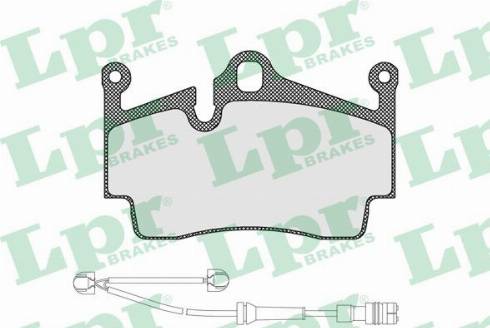 LPR 05P1583A - Гальмівні колодки, дискові гальма autozip.com.ua