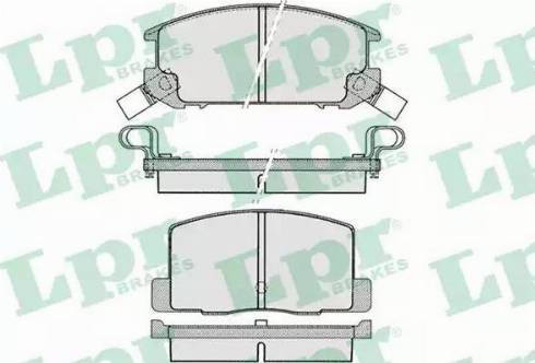 LPR 05P1024 - Гальмівні колодки, дискові гальма autozip.com.ua