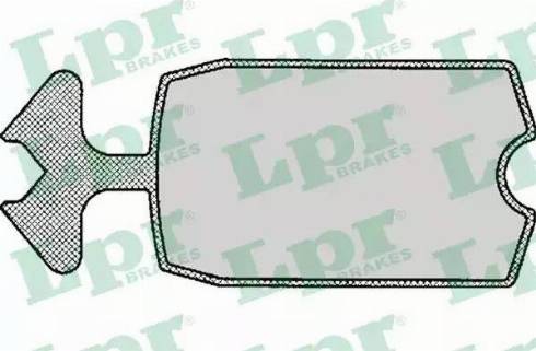 LPR 05P115 - Гальмівні колодки, дискові гальма autozip.com.ua