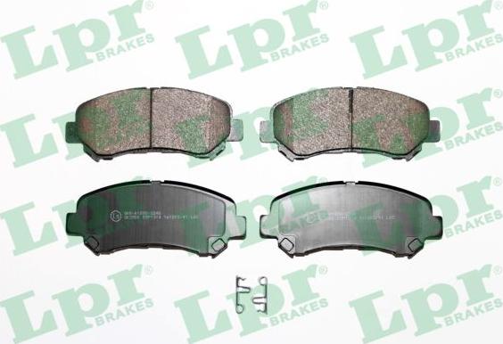 LPR 05P1314 - Гальмівні колодки, дискові гальма autozip.com.ua